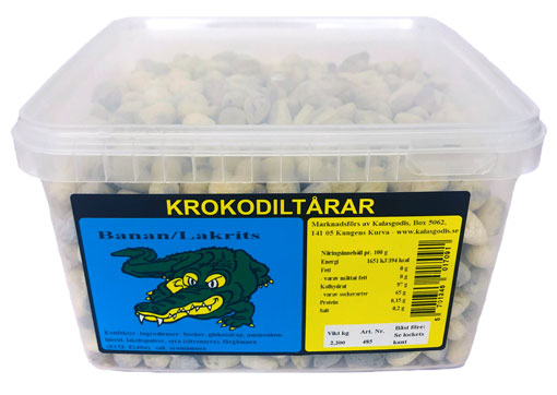 Krokodiltårar Bananlakrits i burk